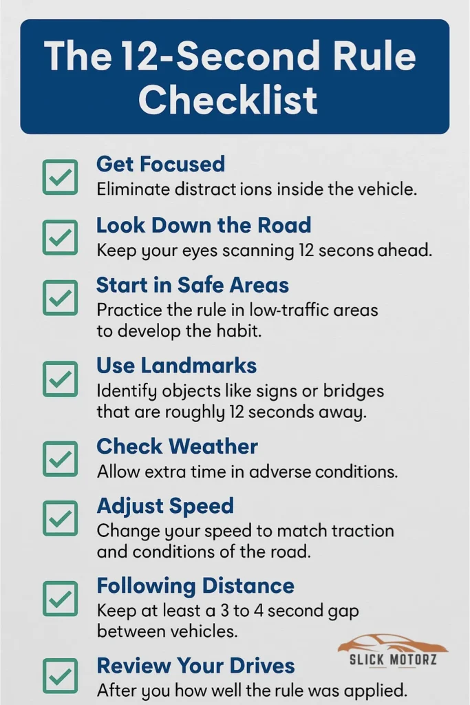 12-Second Rule for Cars