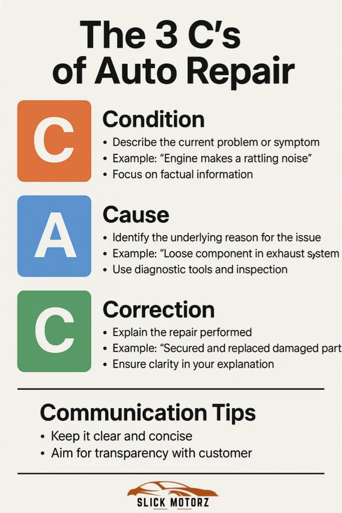 3 C'S of Auto Repair