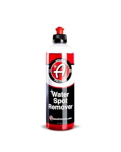 Adam's Polishes Water Spot Remover - Hard Water Stain Remover for Glass, Shower Doors, Paint, Windows, Car Detailing | Calcium, Magnesium & Soap Scum Remover