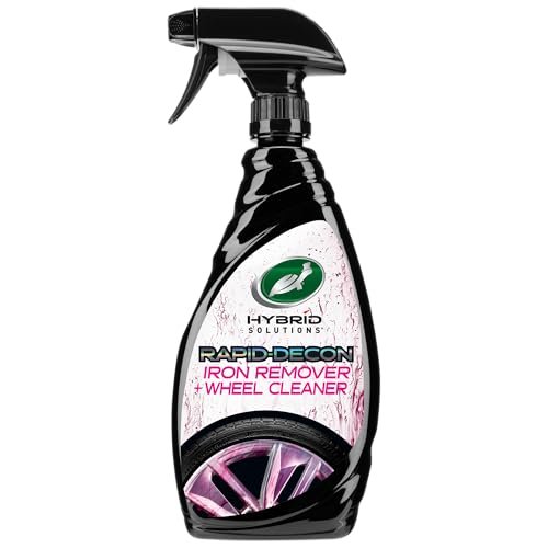 Turtle Wax 53759 Hybrid Solutions All Wheel Cleaner and Iron Remover, Rapid Removal of Surface Contaminants, Brake Dust and Rust, Safe for All Vehicle Paint, Low Odor Formula, 23 Oz. (Pack of 1)