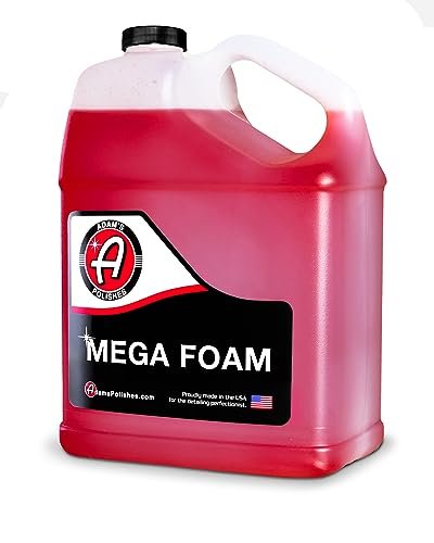 Adam’s Mega Foam Car Wash Soap (Gallon) – pH Neutral, Ultra Concentrated for Foam Cannon, Foaming Spray Gun, or Bucket – Safe for Wax, Sealants & Ceramic Coating – High Suds Car Cleaner
