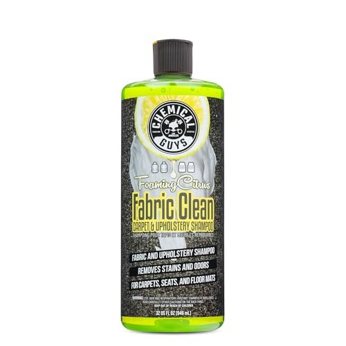 Chemical Guys Foaming Citrus Fabric Clean Carpet & Upholstery Cleaner (Car Carpets, Seats & Floor Mats), Safe for Cars, Home, Office, & More, Extra Large Size 32 fl oz, Citrus Scent - CWS20332