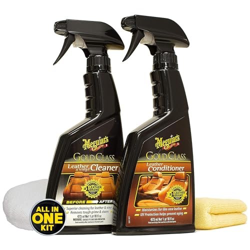 Meguiar's Leather Care Kit - Premium Leather Cleaner and Conditioner - The Perfect Interior Care for Automotive Seats