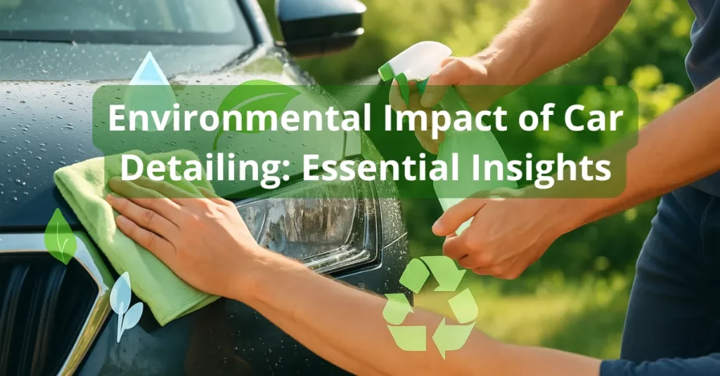 Environmental Impact of Car Detailing