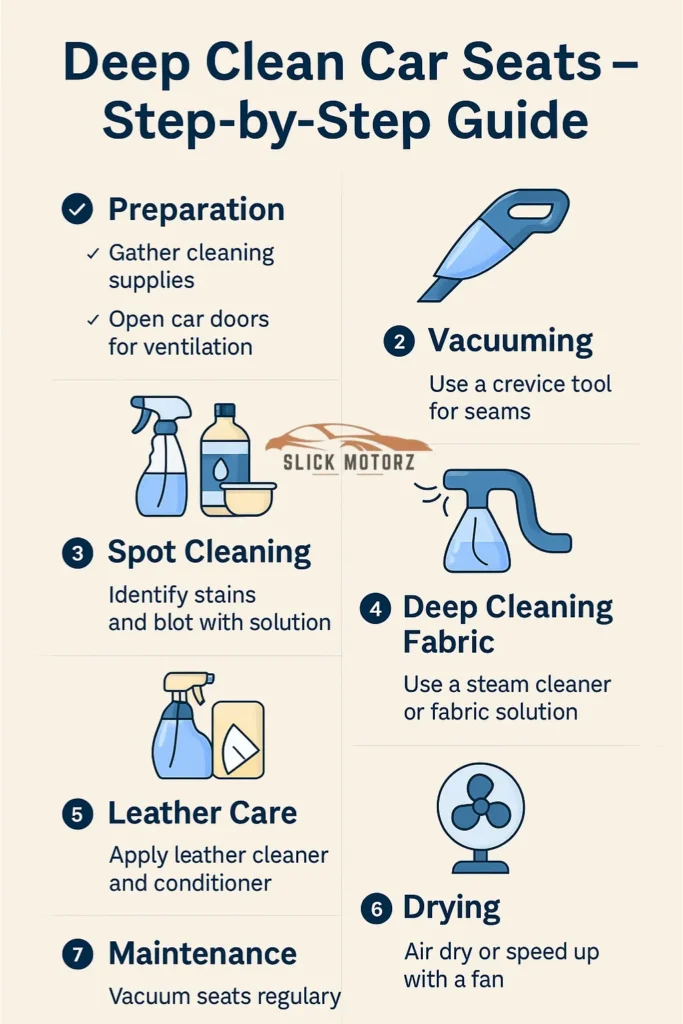 How to Deep Clean Car Seats