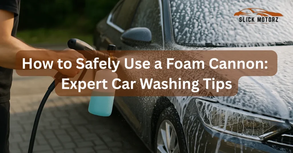 How to safely use a foam cannon