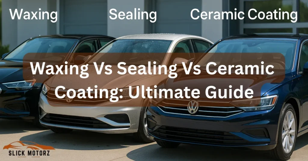 Waxing vs Sealing vs Ceramic Coating