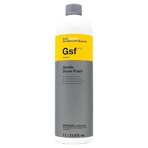 KOCHCHEMIE Gentle Snow Foam - pH Neutral Pre-Cleaning; Works With Foam Cannons & Sprayers; Manual Washing Shampoo; Safe on Existing Wax & Sealed Surfaces; Unique Cherry Fragrance (1 Liter)
