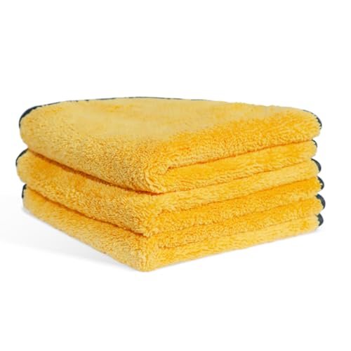 MRD's Home 3 Pack Microfiber Towels for Cars,16inch*14inch-420GSM Premium Microfiber Cleaning Cloth Car Drying Towel,Safe for Car Wash Scratch Free Strong Water Absorption