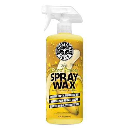 Chemical Guys Blazin' Banana Spray Wax, Natural Carnauba Gloss, Safe for Cars, Trucks, SUVs, RVs & More, Extra Large 32 fl oz