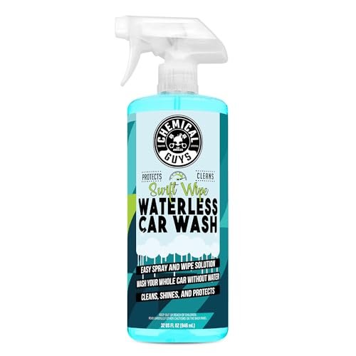 Chemical Guys Swift Wipe Waterless Car Wash Spray – Safe Cleaner for Cars, Trucks, Motorcycles, RVs, Chrome, Paint & Glass – High Gloss Finish – 32 fl oz