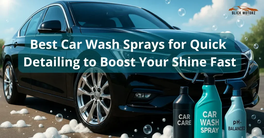 Best Car Wash Sprays for Quick Detailing