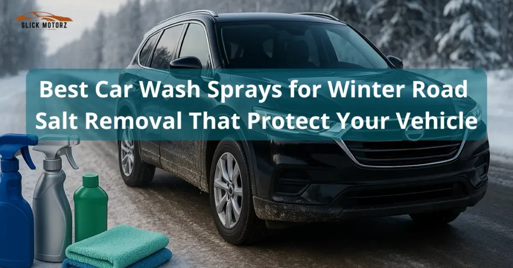 Car Wash Sprays for Winter Road Salt Removal
