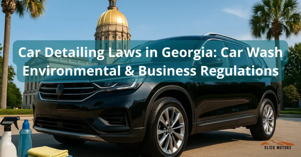 Car Detailing Laws in Georgia