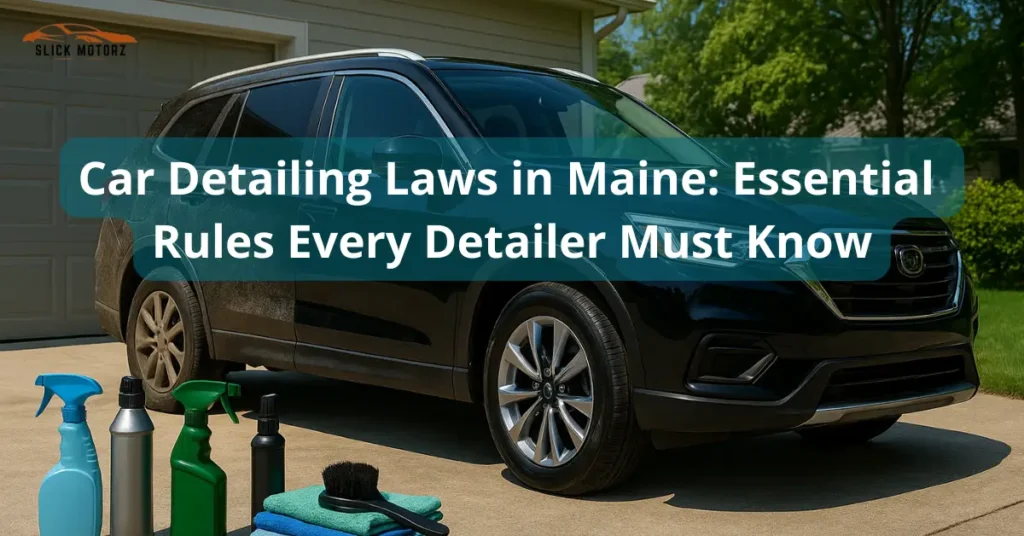 Car Detailing Laws in Maine
