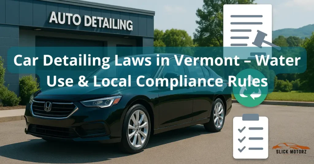 Car Detailing Laws in Vermont