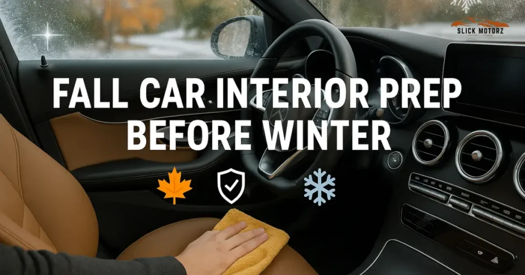 Fall Car Interior Prep Before Winter