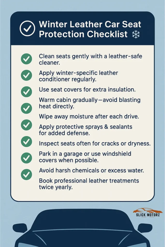 Protect Leather Car Seats in Extreme Cold