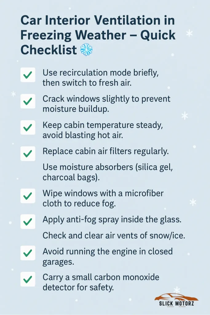 Safe Car Interior Ventilation in Freezing Weather Essential Tips