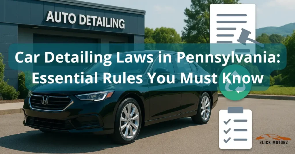 car detailing laws in Pennsylvania
