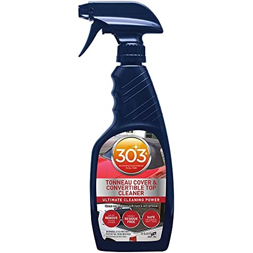 303 Products 30571CSR Tonneau Cover and Convertible Top Cleaner - Vinyl and Fabric Top Cleaner - Ultimate Cleaning Power - Helps Remove Tough Stains - Rinses Residue Free - 16 fl. oz. Packaging May Vary