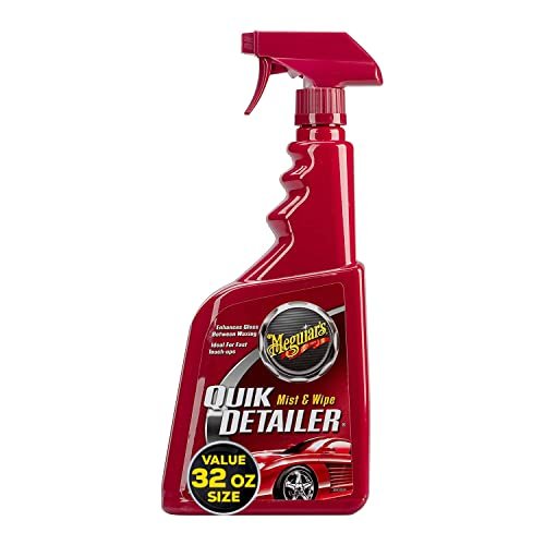 Meguiar's Quik Detailer, Mist & Wipe Car Detailing Spray, Clear Light Contaminants and Boost Shine with a Quick Detailer Spray that Keeps Paint and Wax Looking Like New, 32 oz