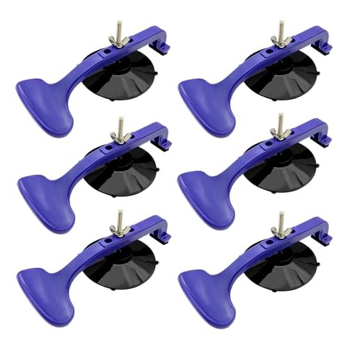 ZKTOOL 6PC Suction Cup Clamp Set, Class Clamps Kit for Car Convertible Glass Windshield Top Repair Gluing,Convertible Window Glass Repair Clamp,Convertible Top Suction Cup Clamps，With Sponge Pad