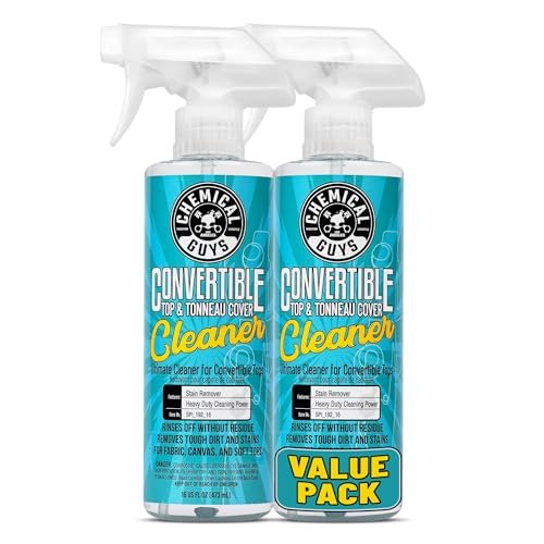 Chemical Guys Convertible Top Cleaner (2 x 16 Fl Oz) – Fabric & Vinyl Roof Cleaner Spray for Soft Tops, Tonneaus & Jeep Tops