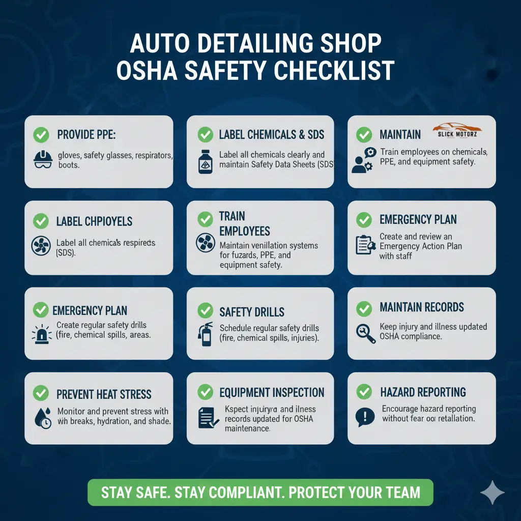 Osha Safety Requirements for Auto Detailing Shops
