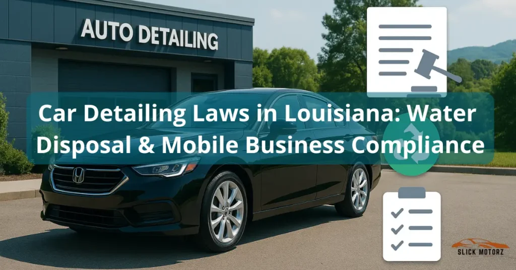 Car Detailing Laws in Louisiana