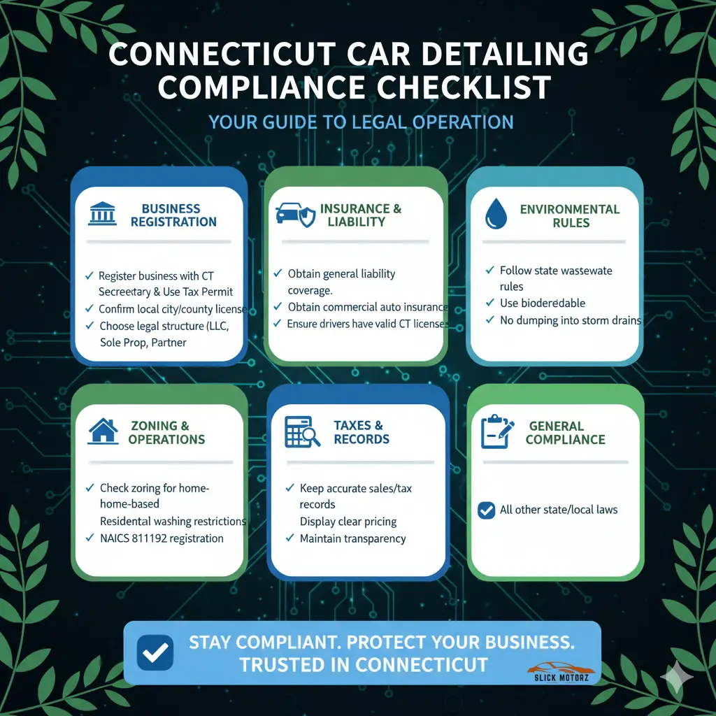 Car Detailing Laws in Connecticut