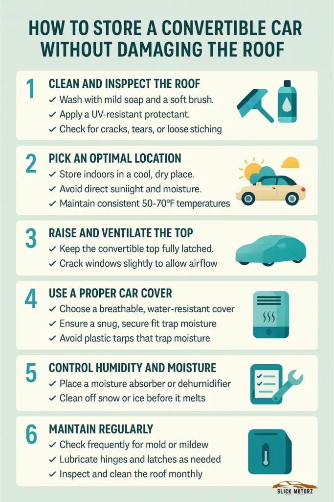 How to Store a Convertible Car Without Damaging the Roof Expert Tips