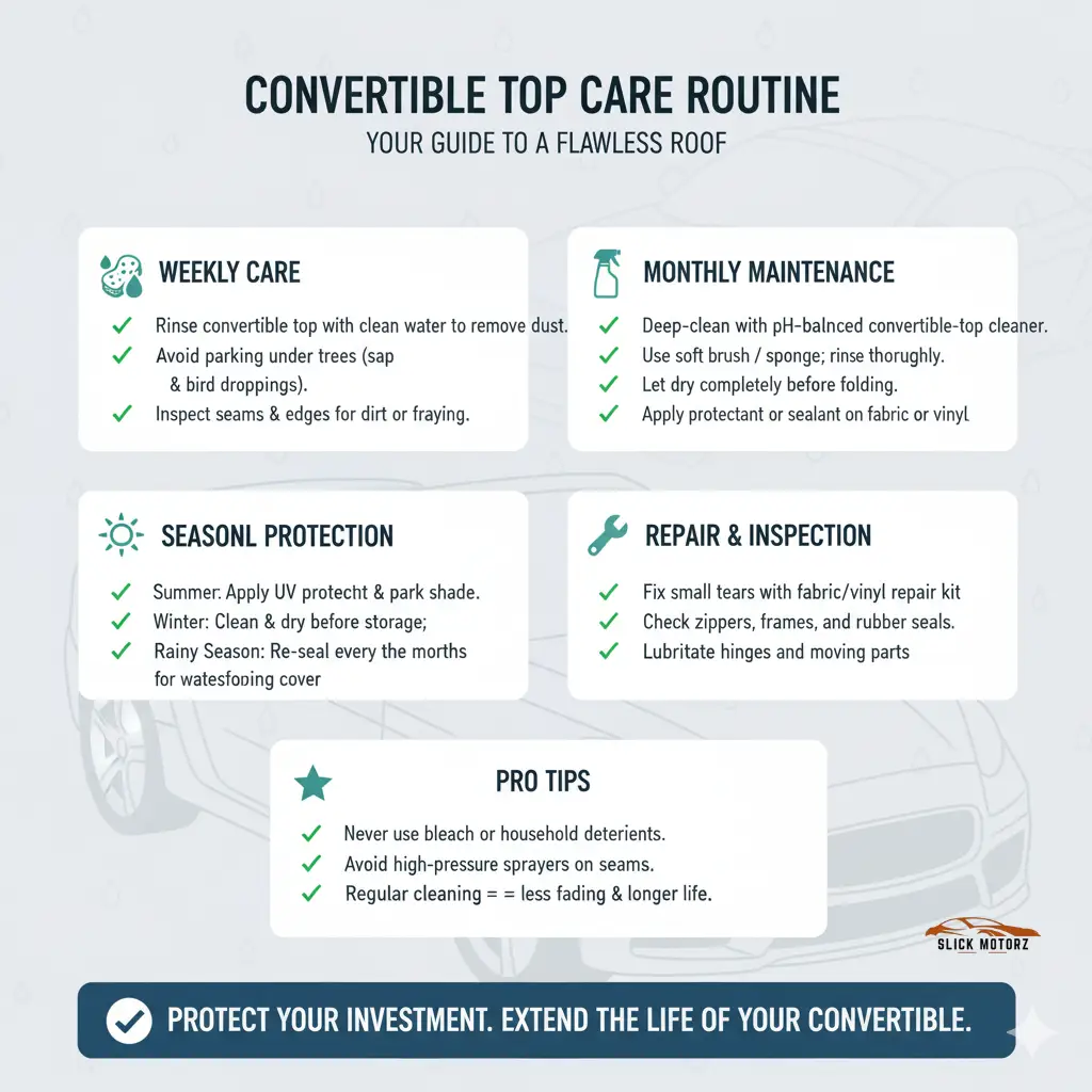 Guide to Convertible Top Care