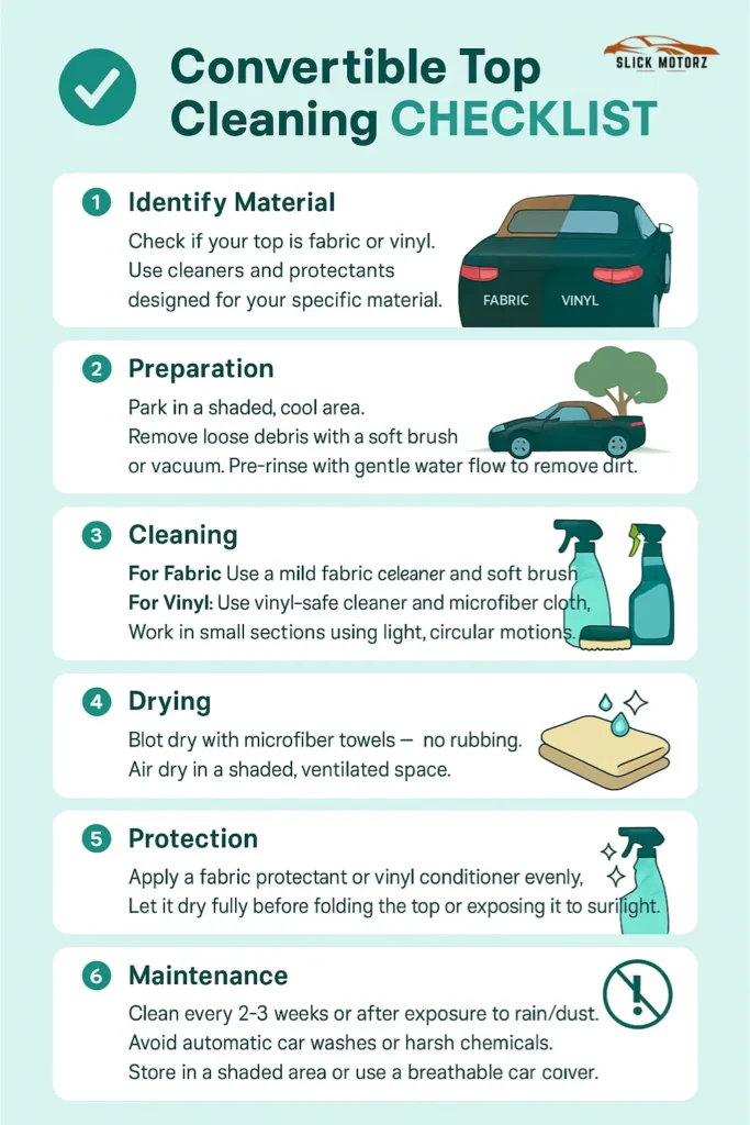 Step-By-Step Guide Cleaning Fabric Vs Vinyl Convertible Tops Made Easy