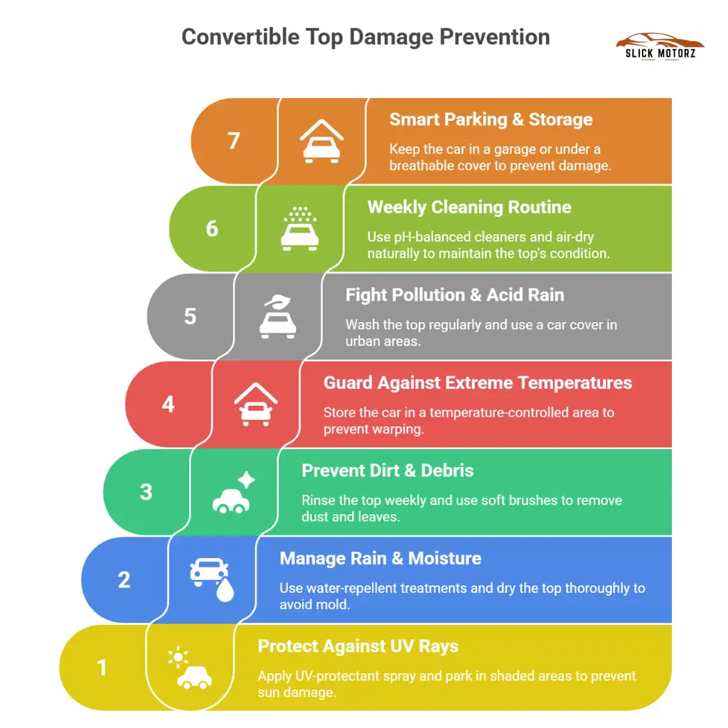 Convertible Top Damage Prevention Checklist