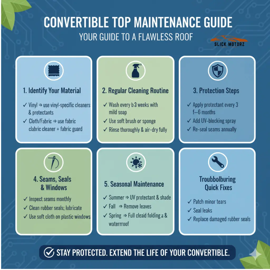 Convertible Top Maintenance Checklist