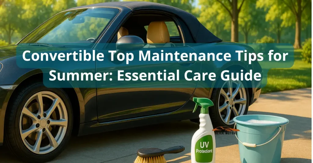 Convertible Top Maintenance Tips for Summer Essential Care Guide