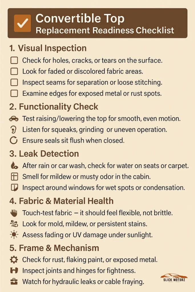 Signs Your Convertible Top Needs Replacement: Top Warning Signs
