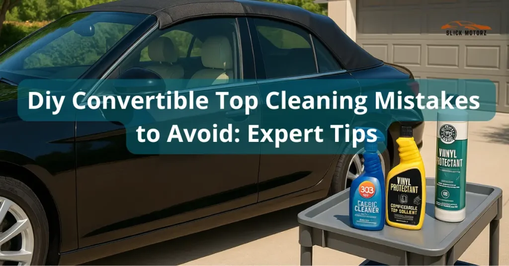 DIY Convertible Top Cleaning Mistakes to Avoid Expert Tips