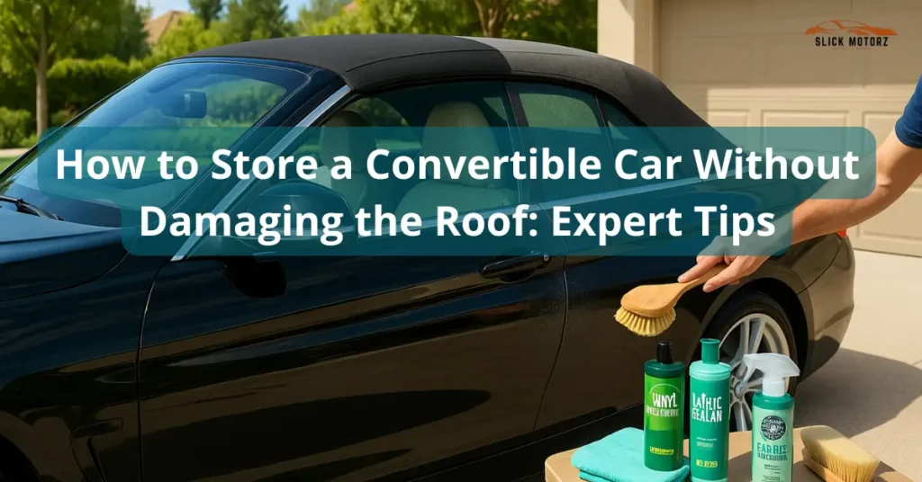 How to Store a Convertible Car Without Damaging the Roof Expert Tips