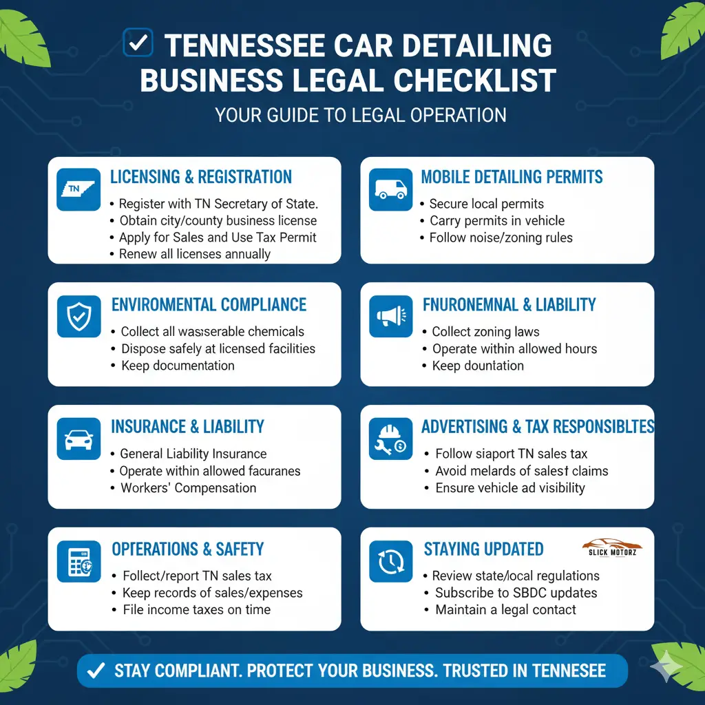 Car Detailing Laws in Tennessee