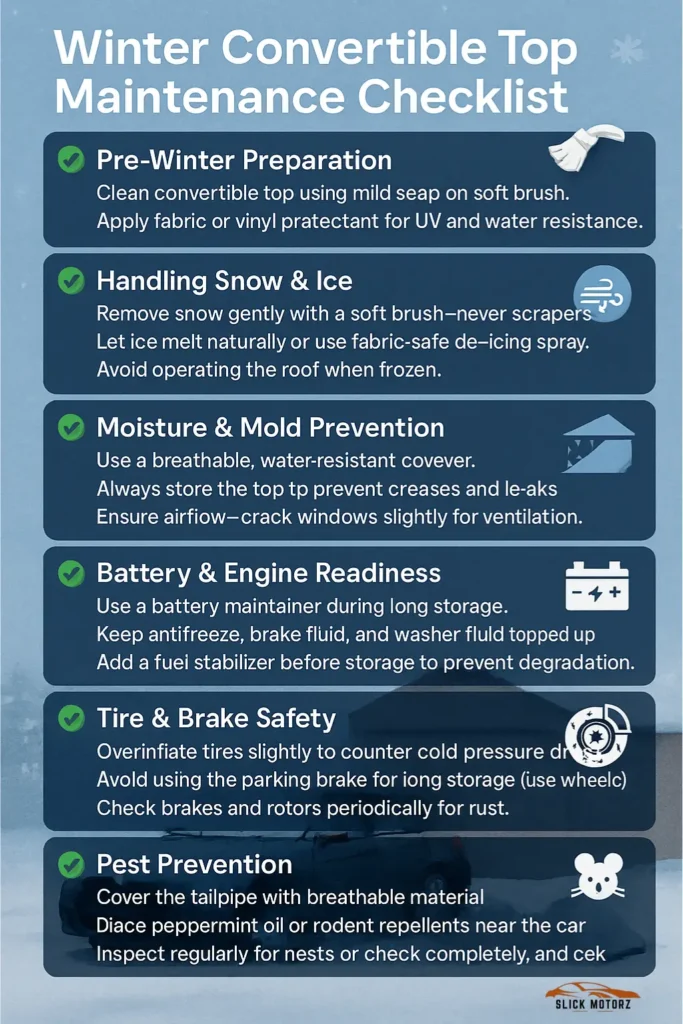 Winter Maintenance Tips for Convertible Tops