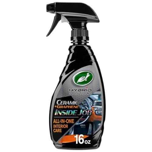 Turtle Wax 53787 Hybrid Solutions Ceramic Graphene Inside Job, Interior Car Cleaner and Protectant, Odor Eliminator, Works on Leather, Vinyl, Plastic, Rubber and More, 16 fl oz. (Pack of 1)