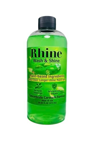 Plant-based Eco-friendly Car Wash Soap, Non-Toxic, Moderate-Foam Concentrated Professional Car cleaning soap (16 Fl Oz, 16, Fl Oz)