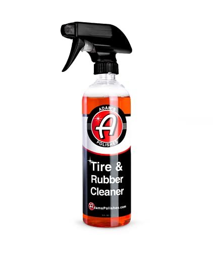 Adam's Polishes Tire & Rubber Cleaner (16 oz) - Removes Discoloration From Tires Quickly - Works Great on Tires, Rubber & Plastic Trim and Rubber Floor Mats