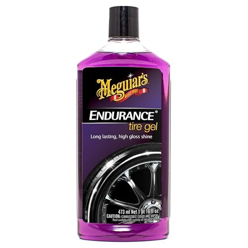 Meguiar's G7516 Endurance Tire Gel, Premium Tire Gel for a Lasting Glossy Shine - 16 Oz Bottle, PURPLE