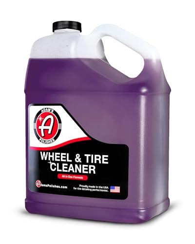 Adam's Polishes Wheel & Tire Cleaner Gallon - Professional All in One Tire & Wheel Car Wash Wheel Well Cleaning Spray for Car Detailing | Safe On Most Rim Finishes