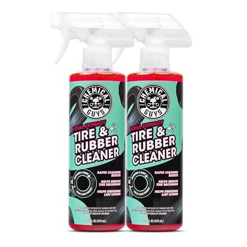 Chemical Guys Total Extract Tire & Rubber Cleaner 2 Pack 16 oz Each Restores Brown Tires, Cleans Rubber & Trim, Preps for Tire Shine & Ceramic Coating