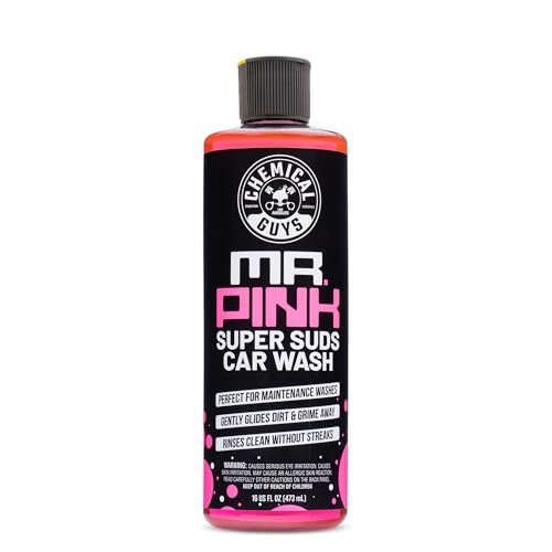Chemical Guys Mr. Pink Car Wash Soap - 16 oz Super Suds Foaming Car Wash Soap for Cannon, Blaster, or Bucket Washing - pH Balanced, Safe on Wax, Sealant, Ceramic, and Clear Coat Finishes
