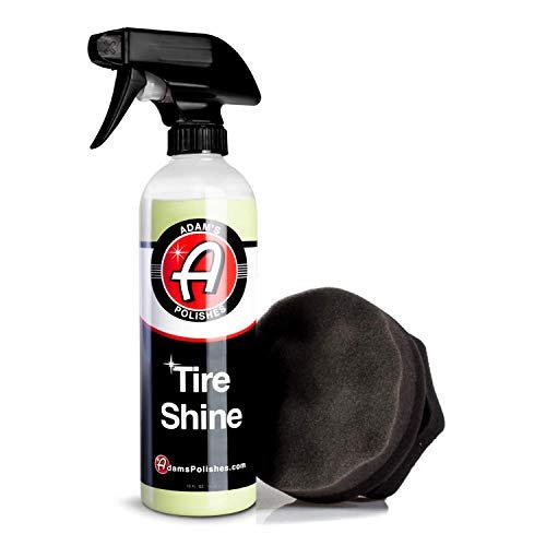 Adam's Polishes Tire Shine Combo - Spray Tire Dressing W/ SiO2 For Non Greasy Car Detailing | Use W/Tire Applicator After Tire Cleaner & Wheel Cleaner | Gives A Ceramic Coating Car Wax